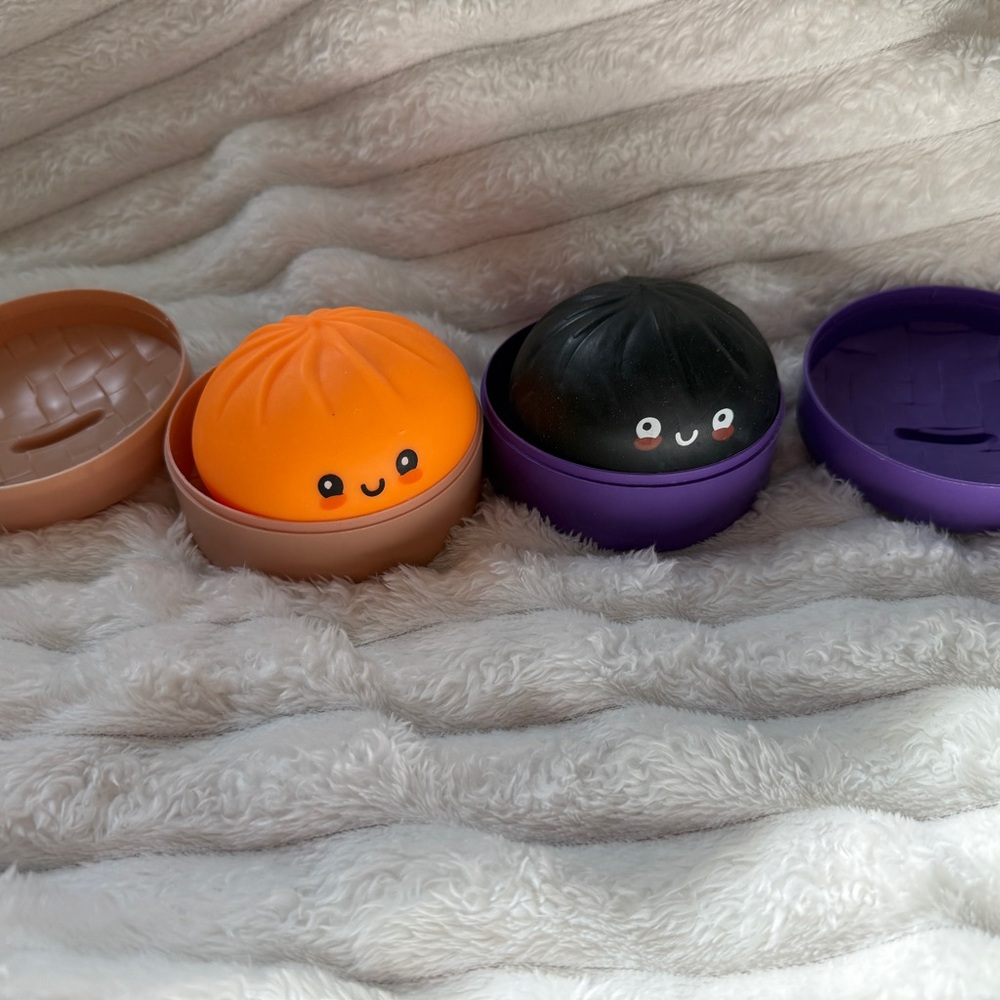 Orange and Black Squishy Dumpling Duo RMS